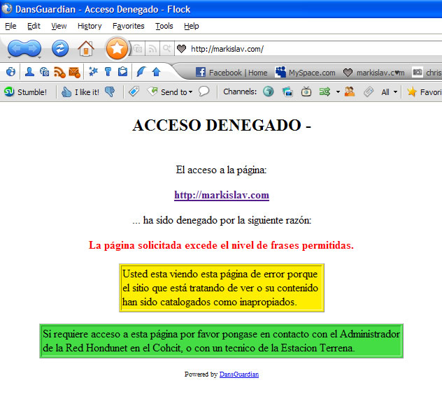 hondouras error